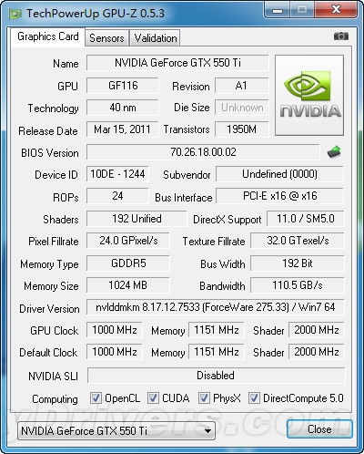 核心1GHz！铭鑫GTX 550 Ti中国玩家版评测