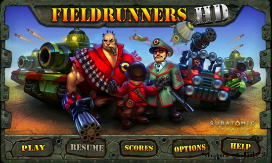 iOS最佳塔防《Fieldrunners》转战Android