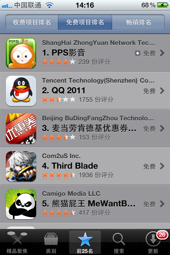 App store 软件推选：PPS影音