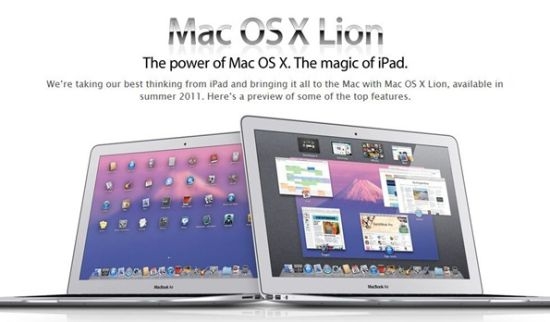 苹果Mac OS X Lion或将于今天正式发售