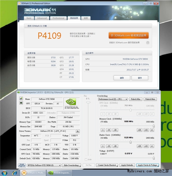 双剑合壁:GTX 580M SLI赏析、实测