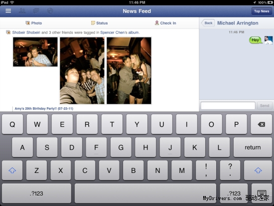 iPad版Facebook应用截图曝光