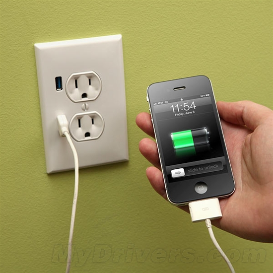 墙装插座增加USB 3.0 随时为手机充电