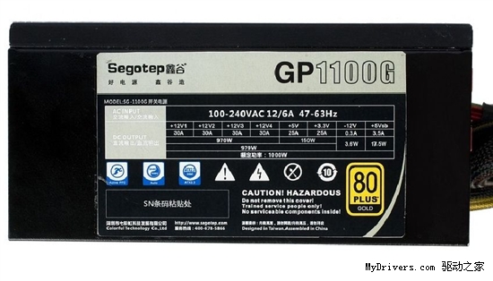 千瓦金牌模块化 鑫谷GP1100G开卖1699