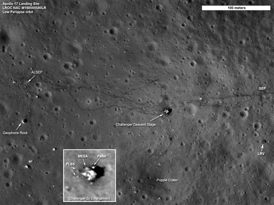 NASA再次公布大批阿波罗号登月点高清照片、视频