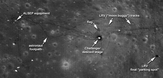 NASA再次公布大批阿波罗号登月点高清照片、视频