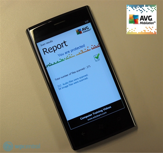 AVG出品 Windows Phone 7首款杀软发布