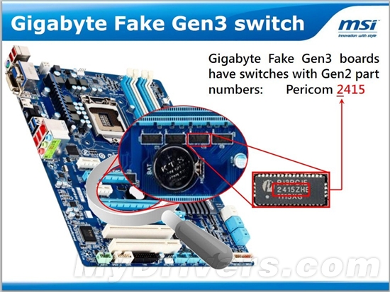 微星炮轰对手“假”PCI-E 3.0