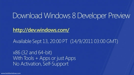 微软展示Win8 Build 8102 今日公布下载