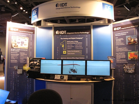 影驰联合IDT在IDF中展示多屏显示图像卡技术
