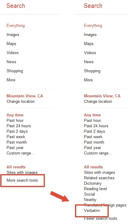 Google Verbatimٱ伴