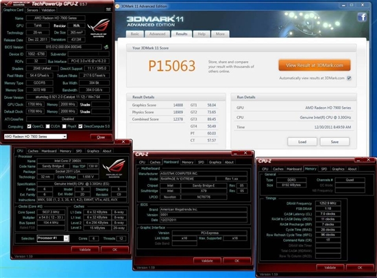 28nm制程发威：Radeon HD 7970狂超1700/8000MHz