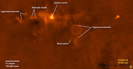 2.8万光年外黑洞发射“星际子弹”：速度达光速1/4