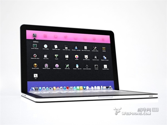 新MBP概念图曝光：MacBook与iPad完美融合