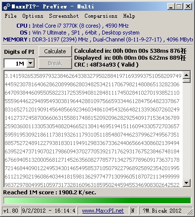 1.1V@4.6GHz Ivy Bridge Core i7-3770K超频实测