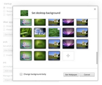 Chrome OS终于有了壁纸这个玩意儿