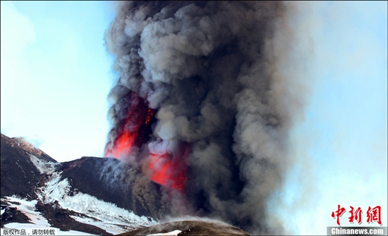 欧洲最高活火山再次喷发：灰尘漂浮高达7千米