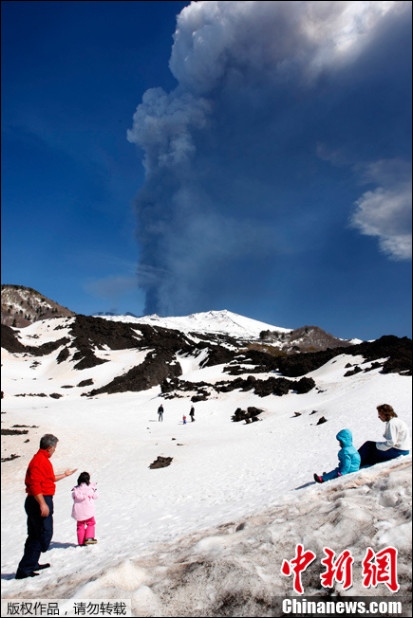 欧洲最高活火山再次喷发：灰尘漂浮高达7千米