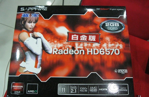 APU平台升级首选 蓝宝HD6570白金版2G仅需499