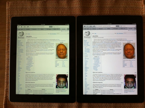新iPad的Retina显示屏再曝“泛黄门”