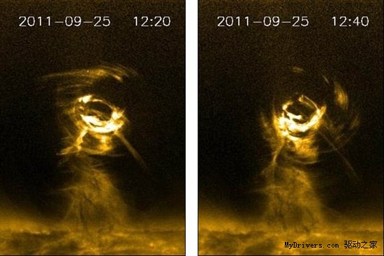 太阳风暴“龙卷风”体积五倍于地球
