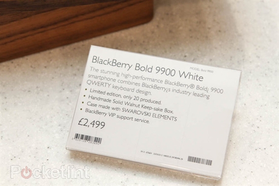 最贵的黑莓Bold 9900