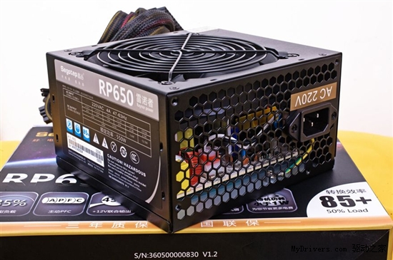 12V输出540W 鑫谷RP650电源报399