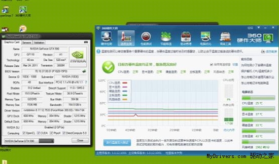 双GF110核心王者GTX590专用水冷头芯睿VG59T测试