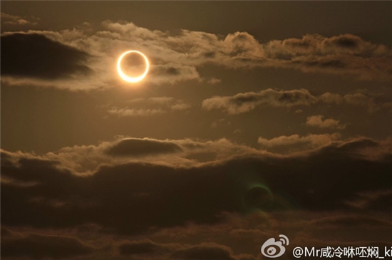 我国21日晨可观日环食 最长达4分33秒