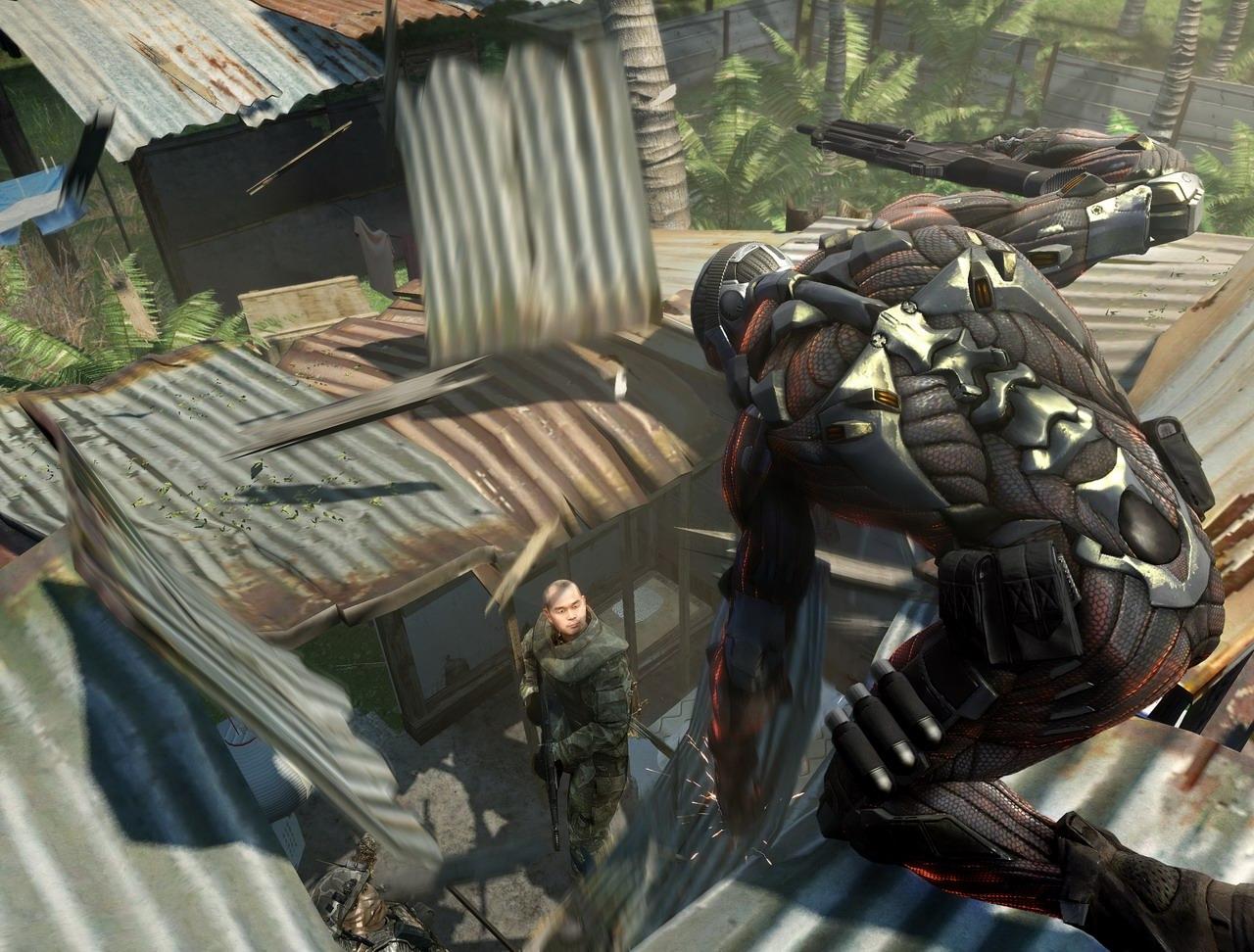《crysis》游戏发生在一个如史前公园般美轮美奂的热带小岛上,如画
