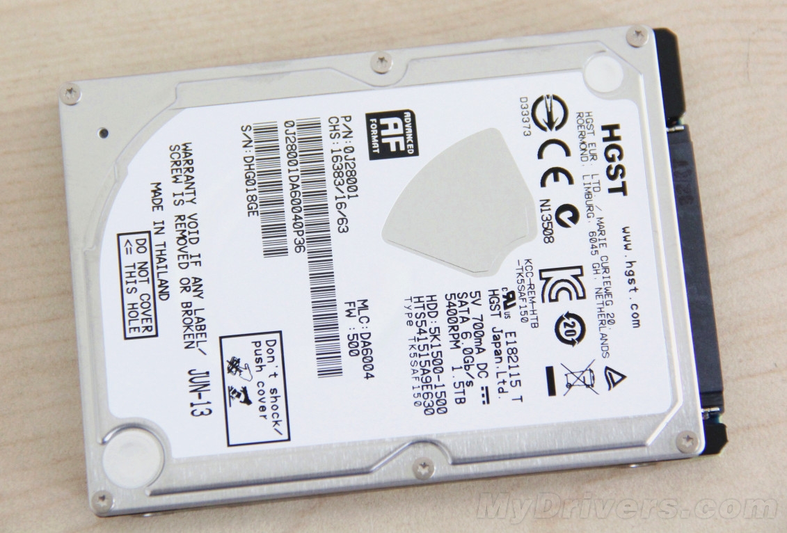 全球首款15tb笔记本硬盘hgst5k1500评测