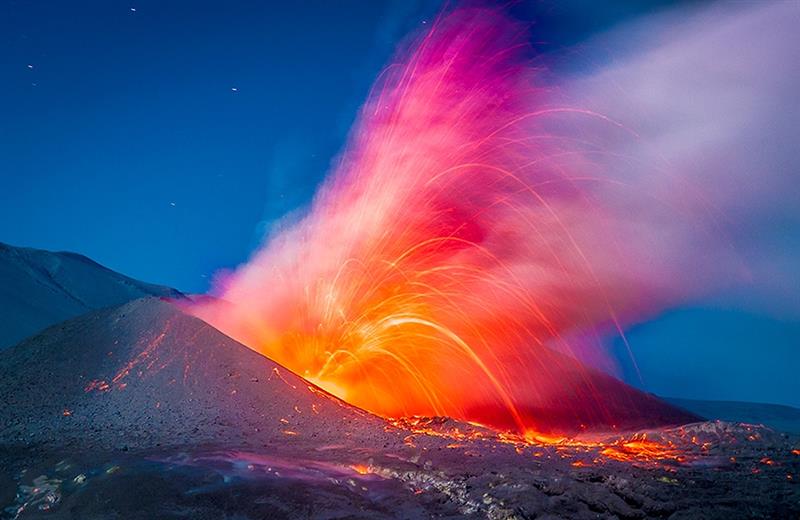 震撼组图:火山爆发的壮美瞬间