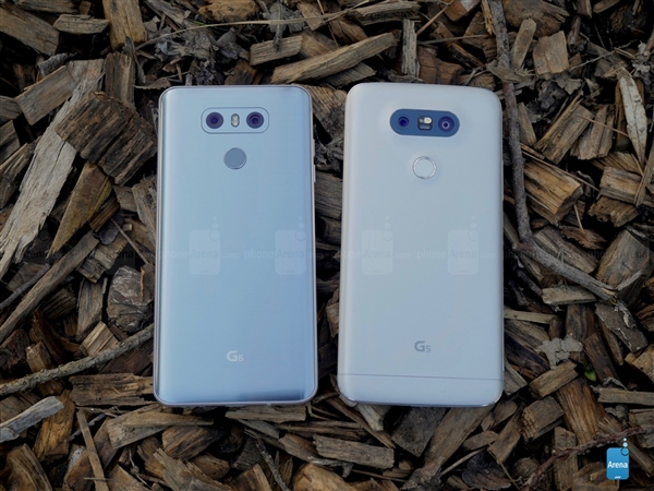 ����������LG G6�Ա�G5ͼ�ͣ�������ڱߡ���ͷ͹��