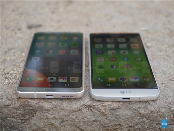 ����������LG G6�Ա�G5ͼ�ͣ�������ڱߡ���ͷ͹��