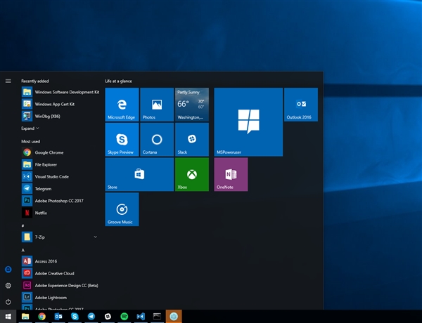 Windows 10�°�Build 15046���ͣ������η��̵�APP