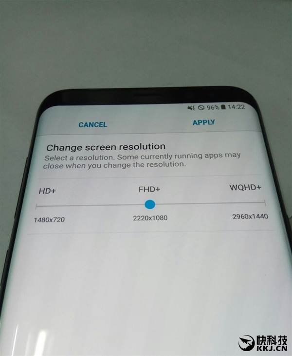 ����Galaxy S8��Ļ�ֱ������ع⣺��Խ2K