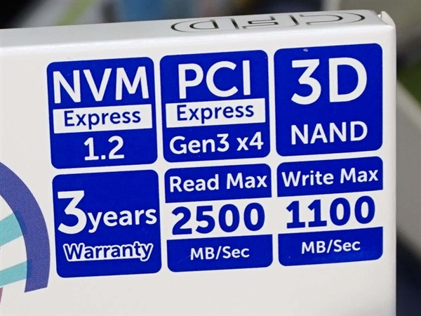 2500MB/s����������̬Ӳ��CFD M2OPG1VN����