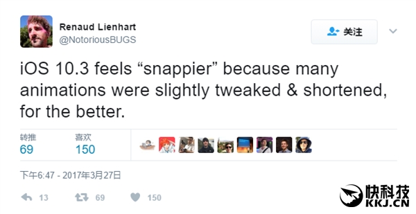 iOS 10.3ϵͳٶȱ죺ƻǿŻ