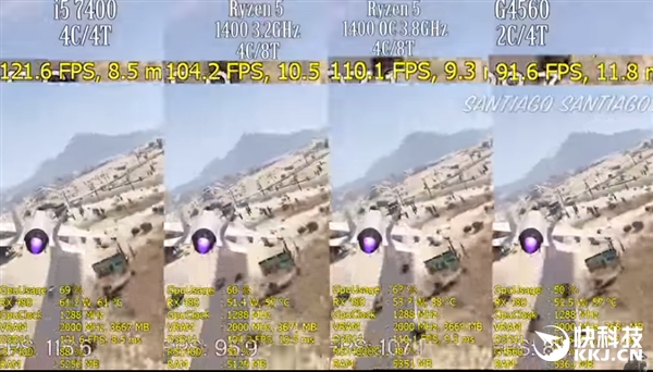 1299Ԫ4��AMD Ryzen 5 1400������Ϸ���ԣ��Ա�7��i5