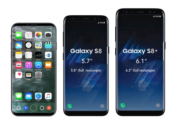 iPhone 8��Galaxy S8���ζԱȣ���ռ�ȶ������죡