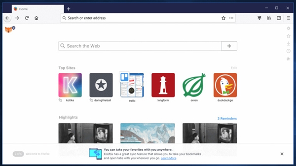 FireFox 57ȫ��UI�״ι������仯�޴�