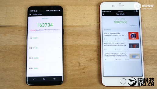 Ӧ�������ٶȶԱȲ��ԣ�����S8��iPhone 7 Plus��Ű