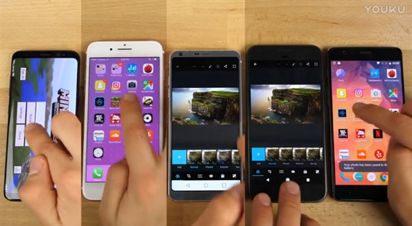 ����S8/iPhone 7�ٶȶԱȣ��ر���������ֻ�������