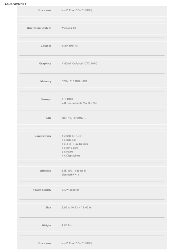 ��˶����VivoPC X����С������7��i5+GTX 1060