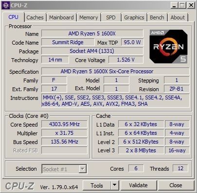 AMD ����5 1600Xˮ�䳬Ƶ4.3GHz���¼�¼
