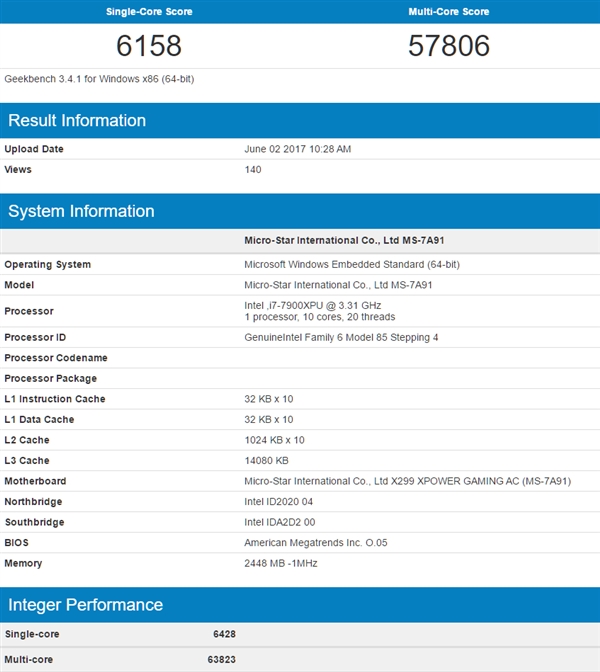 Intel i9-7900X״ع⣺Ȼ6950X30%