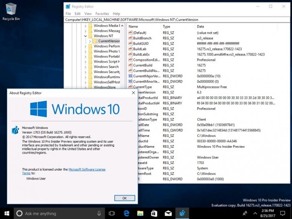 Windows 10°16275Bgu