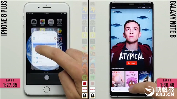 ûiPhone 8PlusٶȶԱNote8