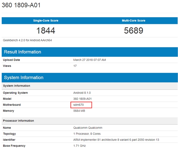 360»GeekBench670