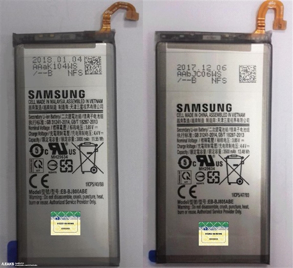 Galaxy J8/J8 Plusع⣺ֱ3000/3500mAh